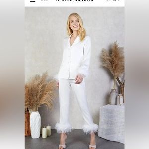 Nadine Merabi Darcie White Pajamas